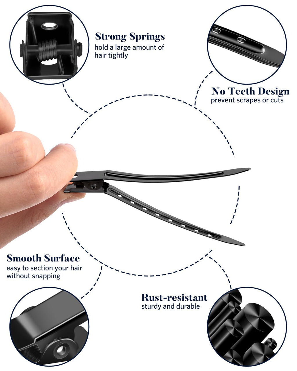 70pcs Metal Hair Clips