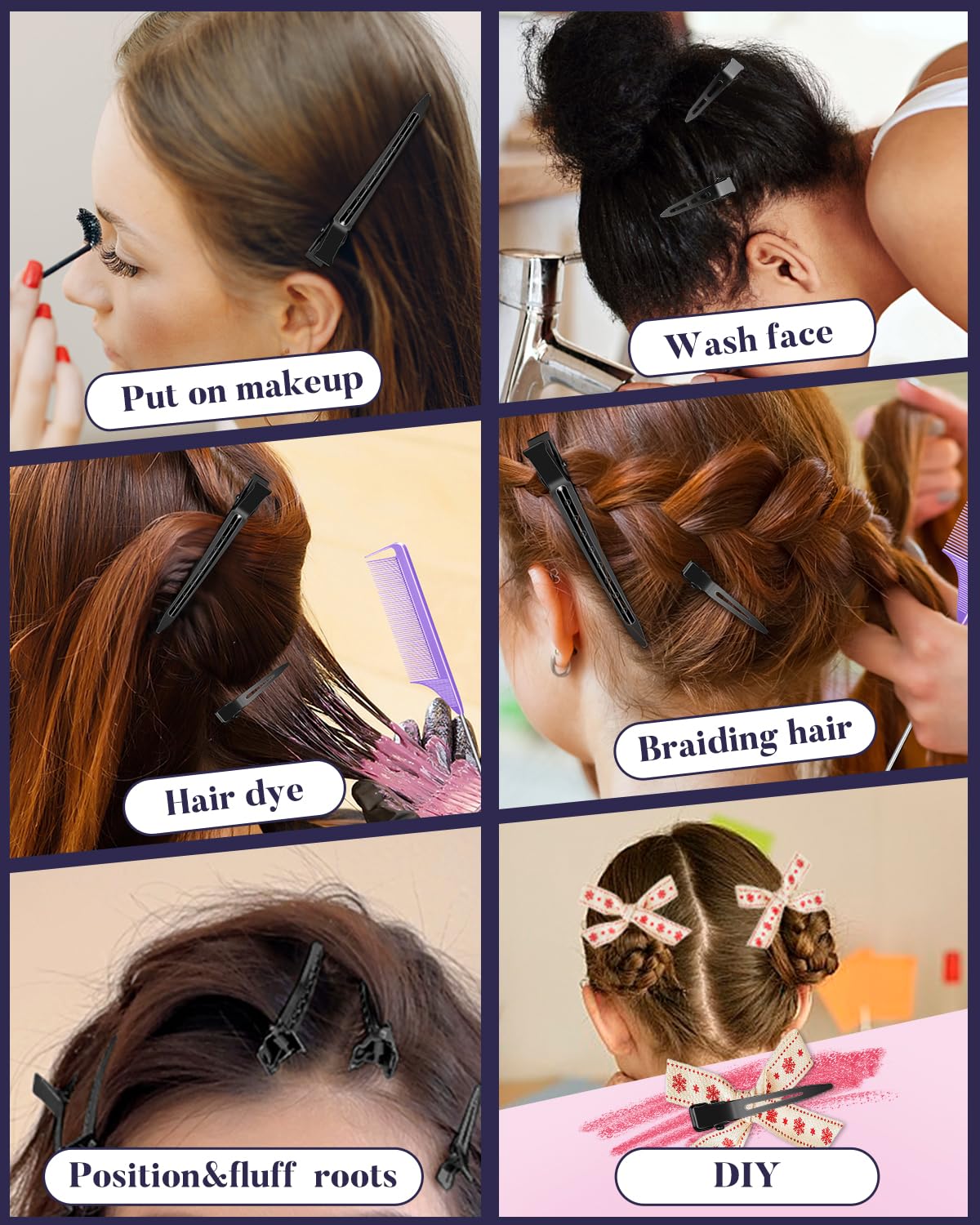 70pcs Metal Hair Clips